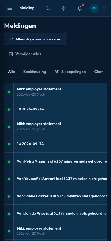 One notification centre