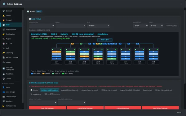 RAID layouts you can see
