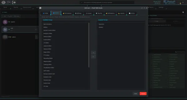 Role-based groups